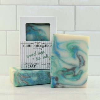 Wood Sage and Sea Salt Handmade Soap